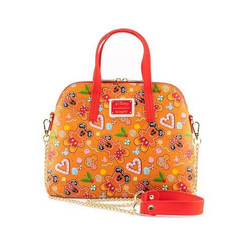 Loungefly Disney Seasonal Ginger Bread Aop Crossbody Bag