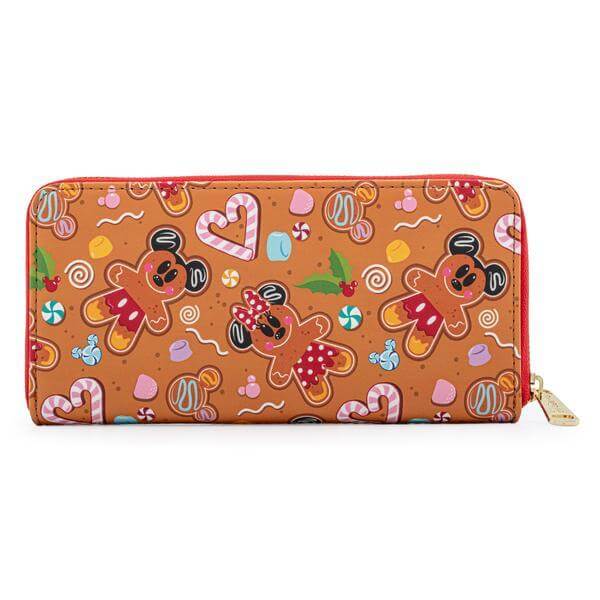 Loungefly Disney Ginger Bread Aop Zip Around Wallet