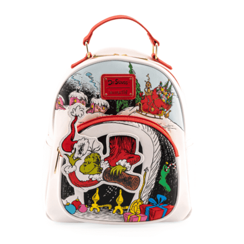 Loungefly Dr. Seuss The Grinch Chimney Thief Mini Backpack