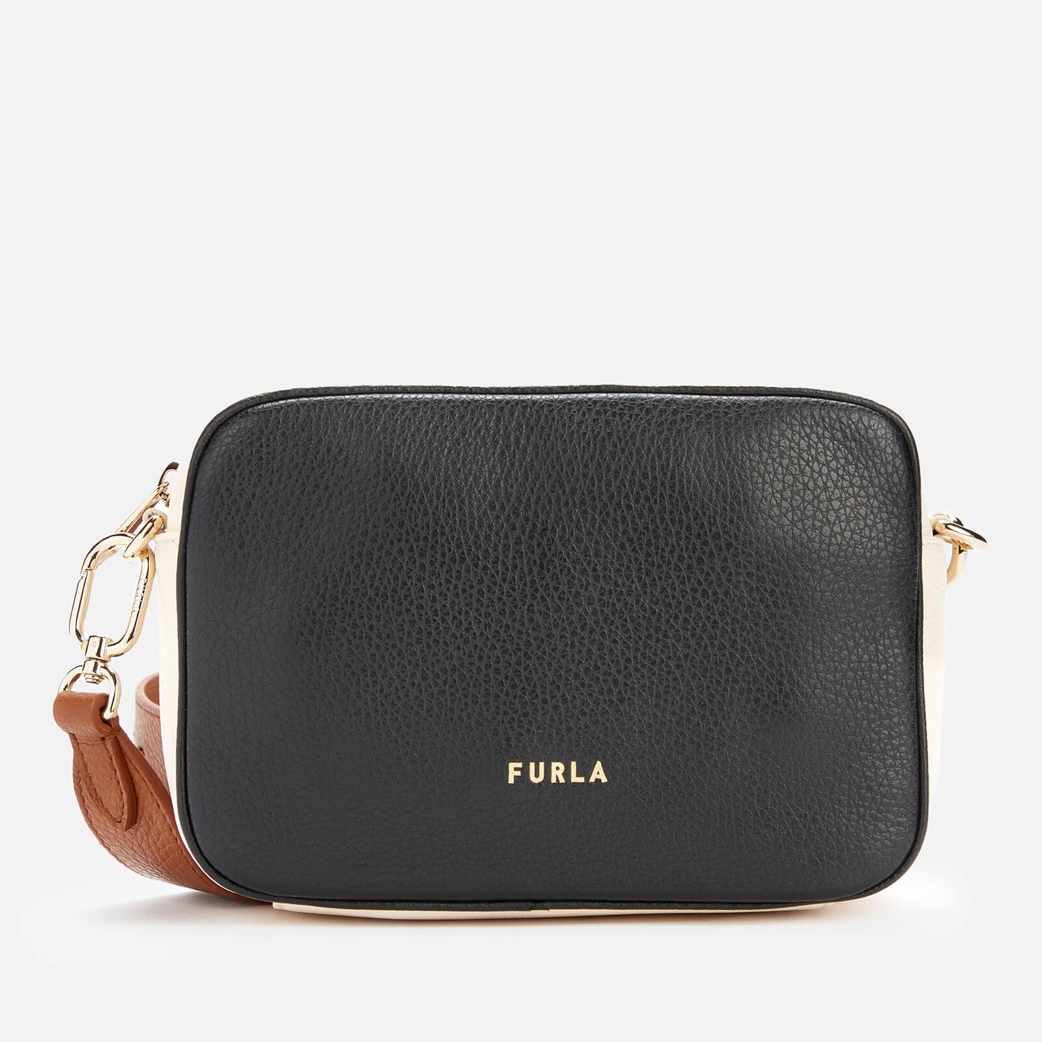 Furla Women's Real Mini Camera Cross Body Bag - Black/Multi
