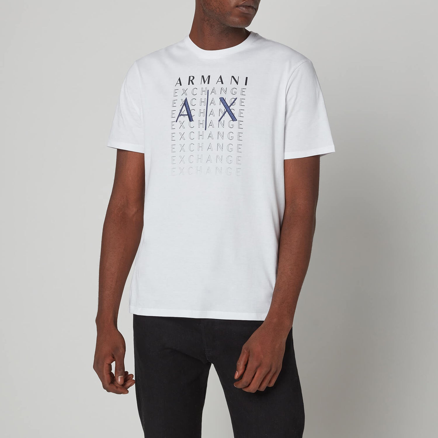 Armani Exchange Men's Gradient Logo T-Shirt - White