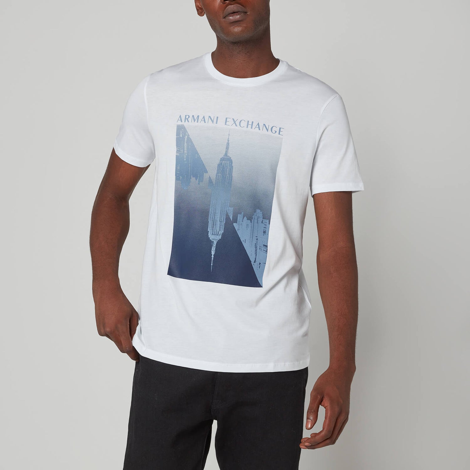 Armani Exchange Men's Graphic Logo T-Shirt - White