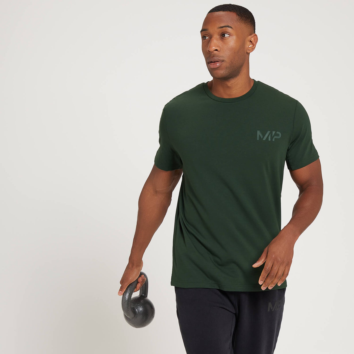 MP pánské tričko s krátkým rukávem Adapt Drirelease – tmavě zelené - XS