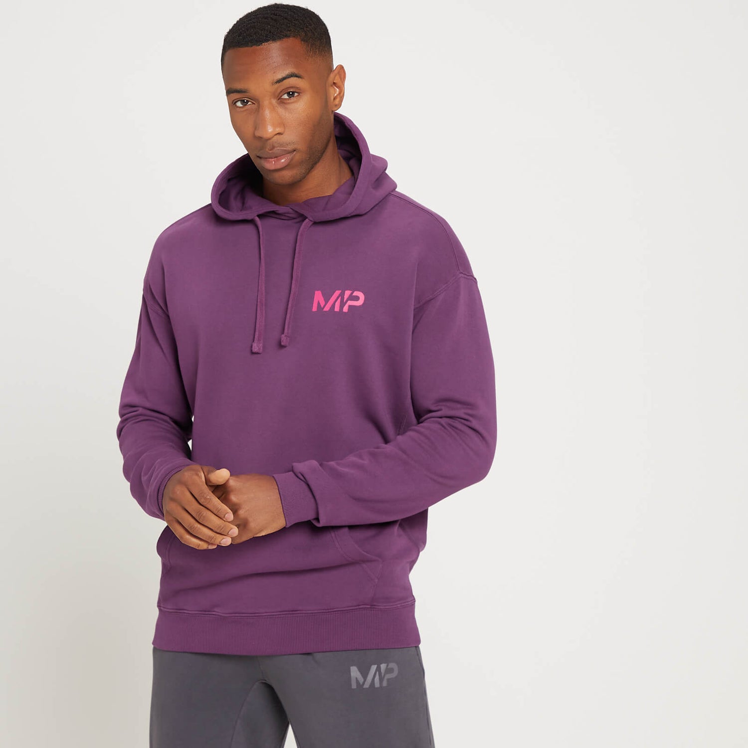 MP Adapt hoodie met verwassen finish voor heren - Donkerpaars - XXS