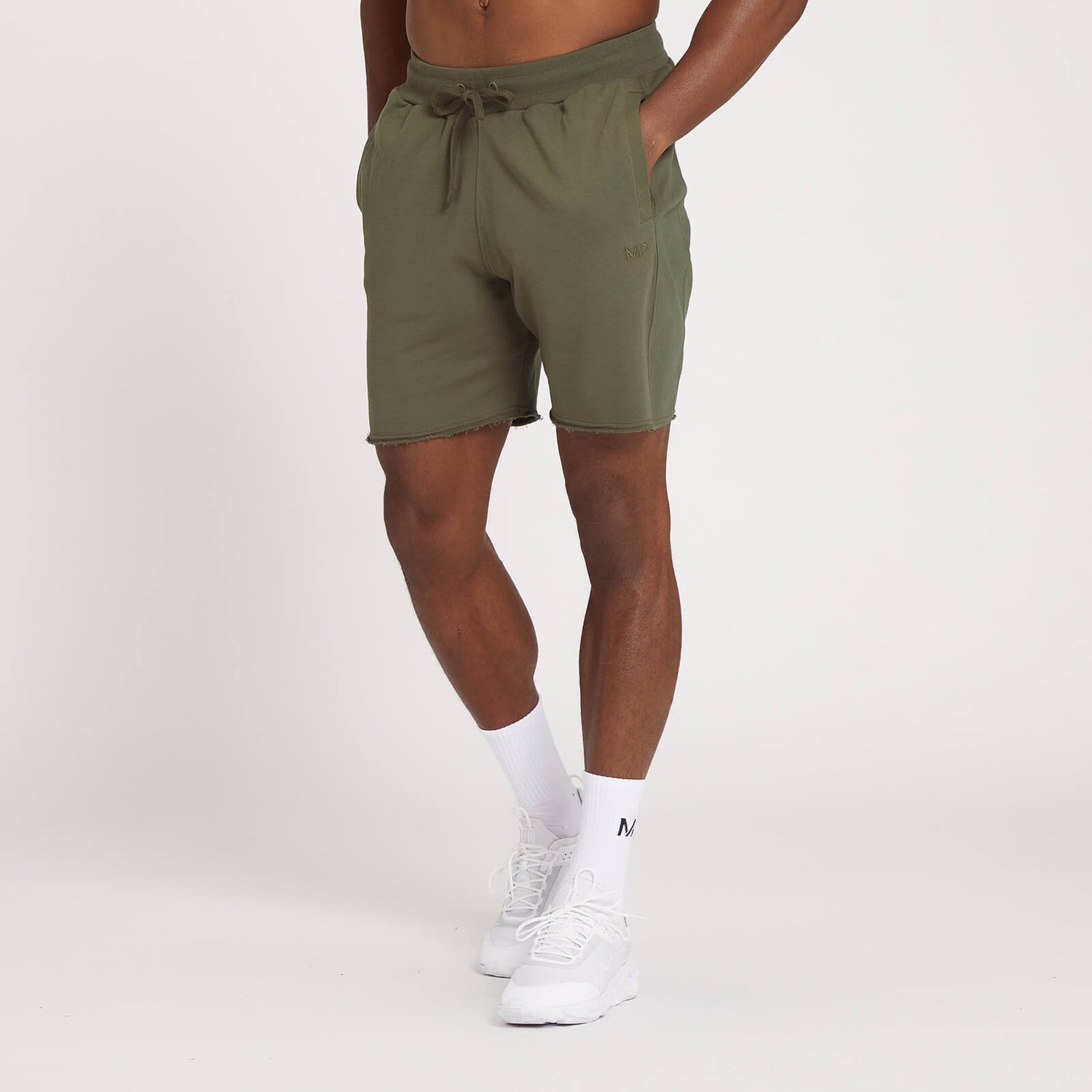 Pantalón corto deportivo de entrenamiento Dynamic para hombre de MP - Verde aceituna oscuro - XXS