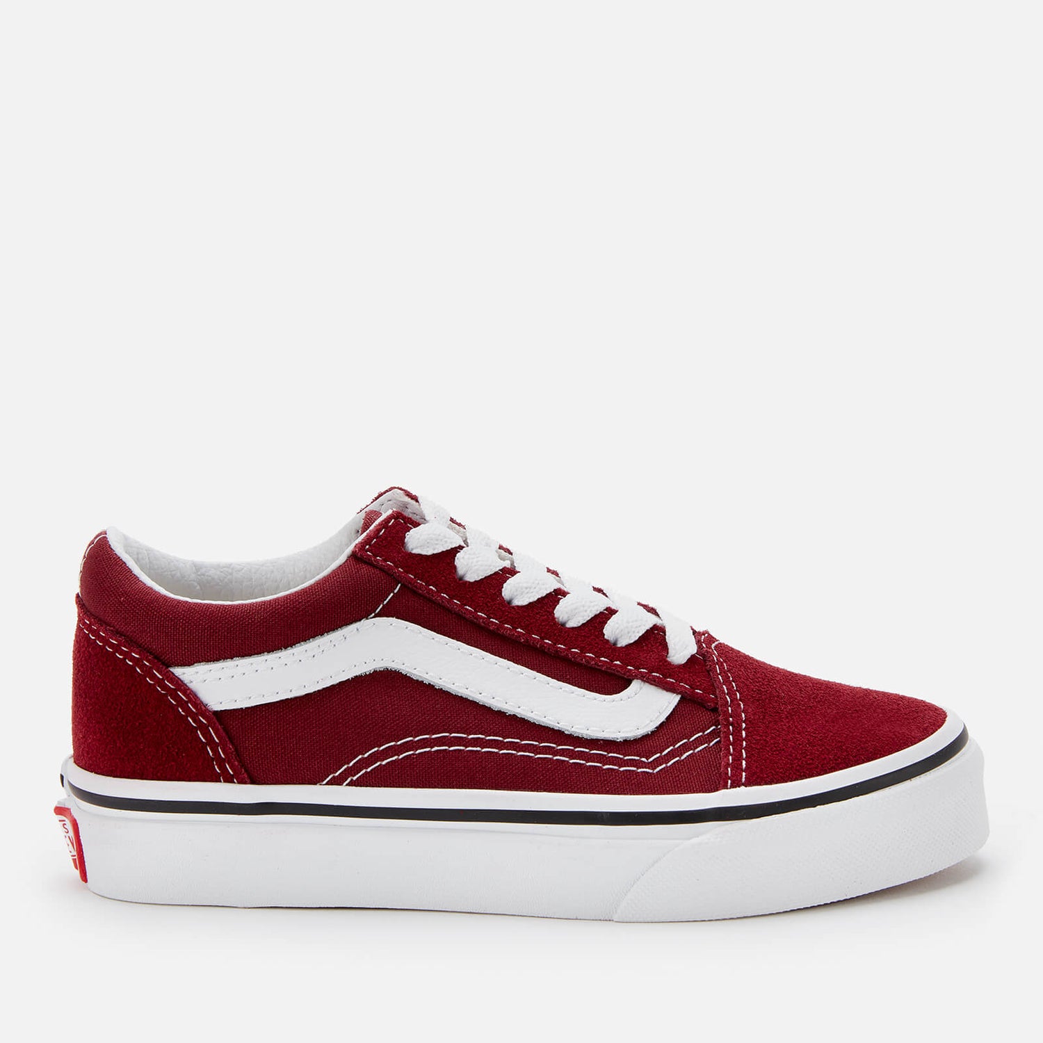 Vans Kids' Old Skool Trainers - Pomergranate/True White