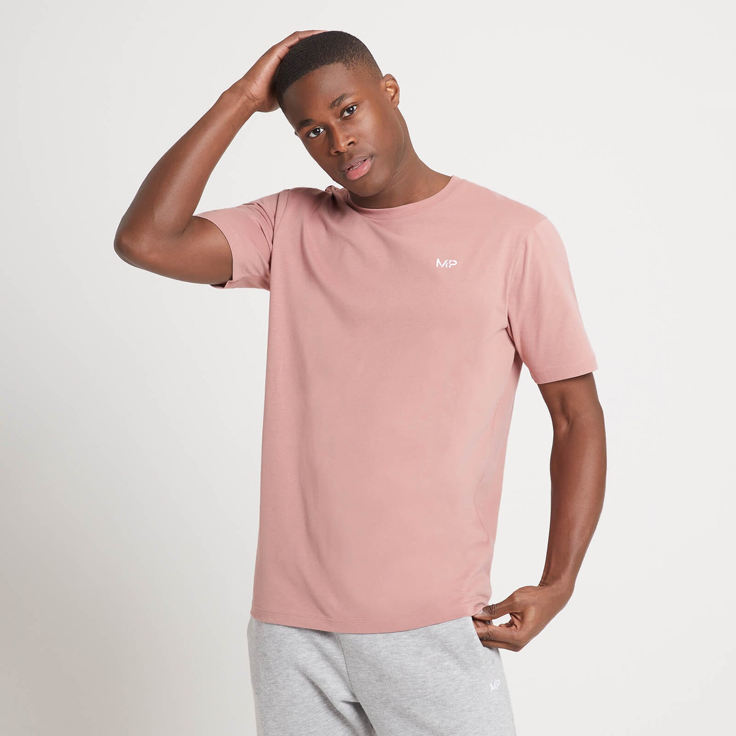 MP vyriški marškinėliai – Bluki rožinė