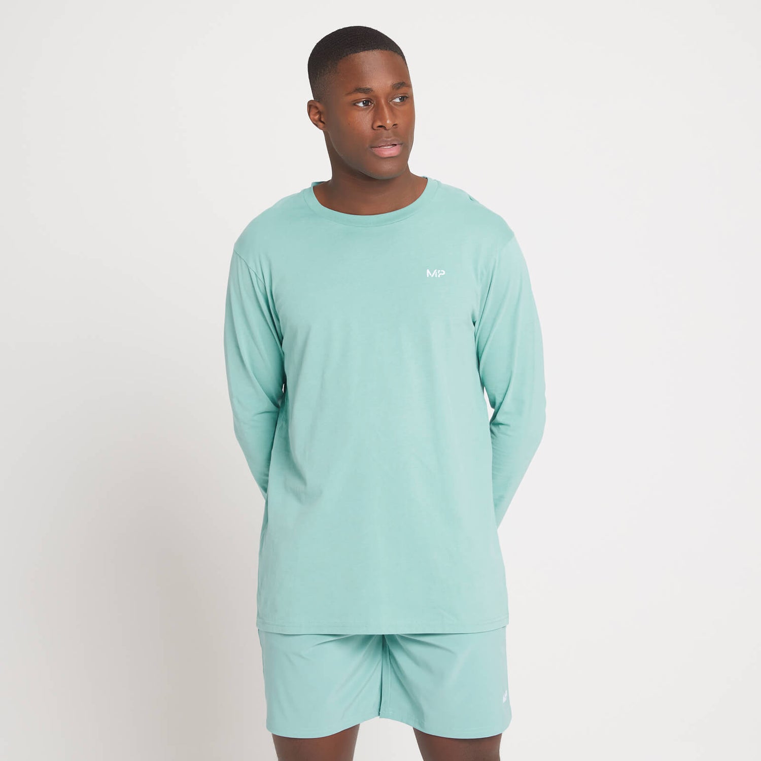 MP Men's Rest Day Long Sleeve Top - Smoke Green - XS