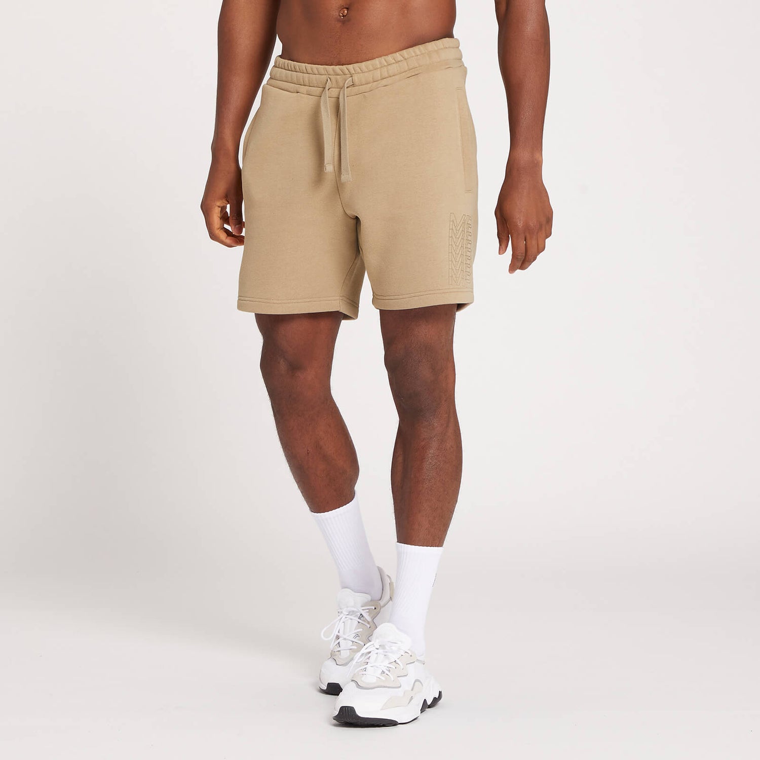 MP Repeat MP Graphic Shorts til mænd – Taupe - XXS