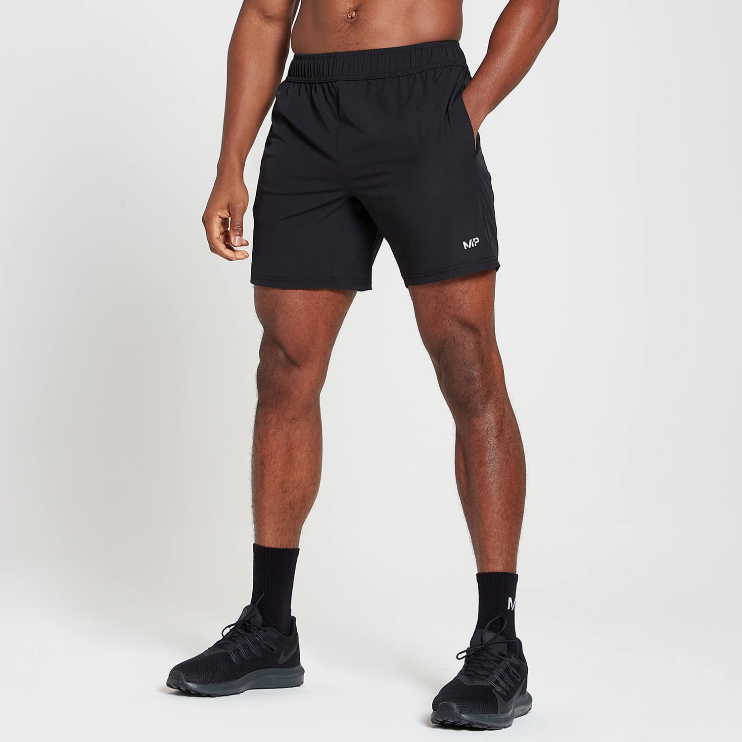 MP Men's Run Graphic Training Shorts - Black - L