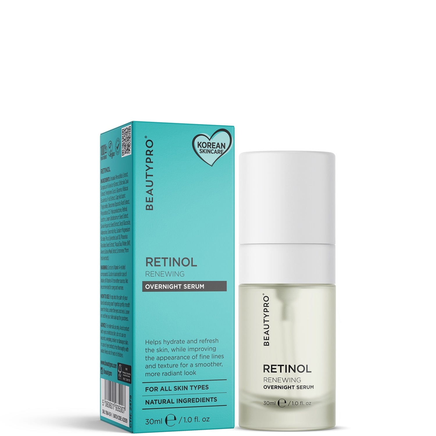 BEAUTYPRO Retinol Anti-Ageing Overnight Serum 30ml