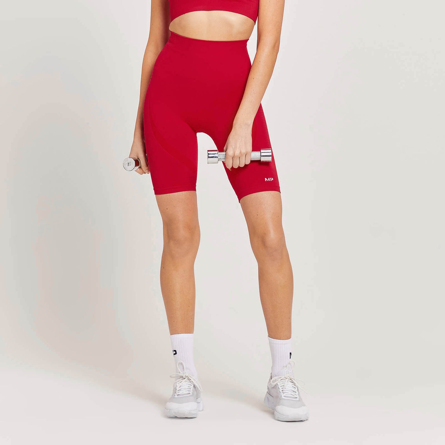 MP Women's Tempo Seamless Cycling Shorts - ženski biciklistički šorts - crveni