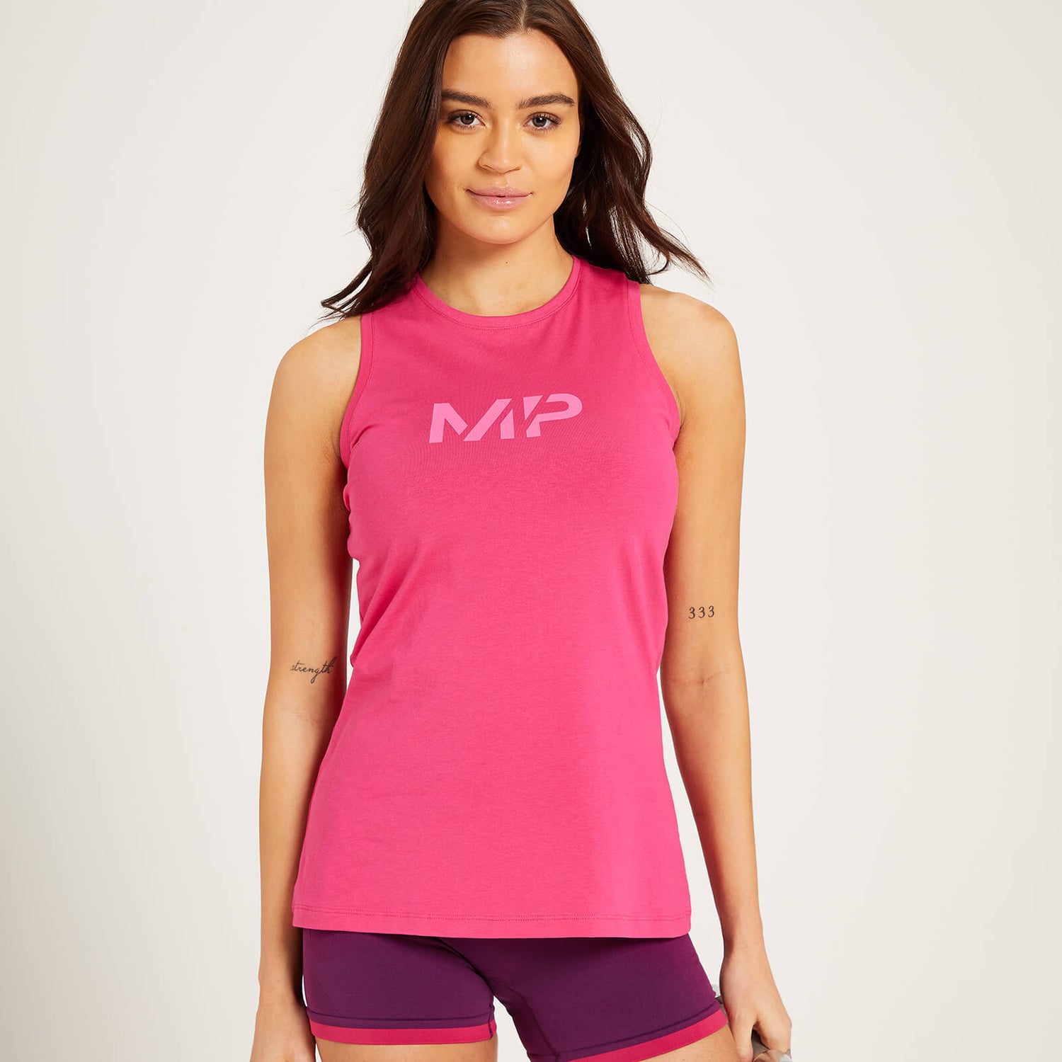 Camiseta sin mangas con espalda nadadora Adapt para mujer de MP - Magenta - XXS