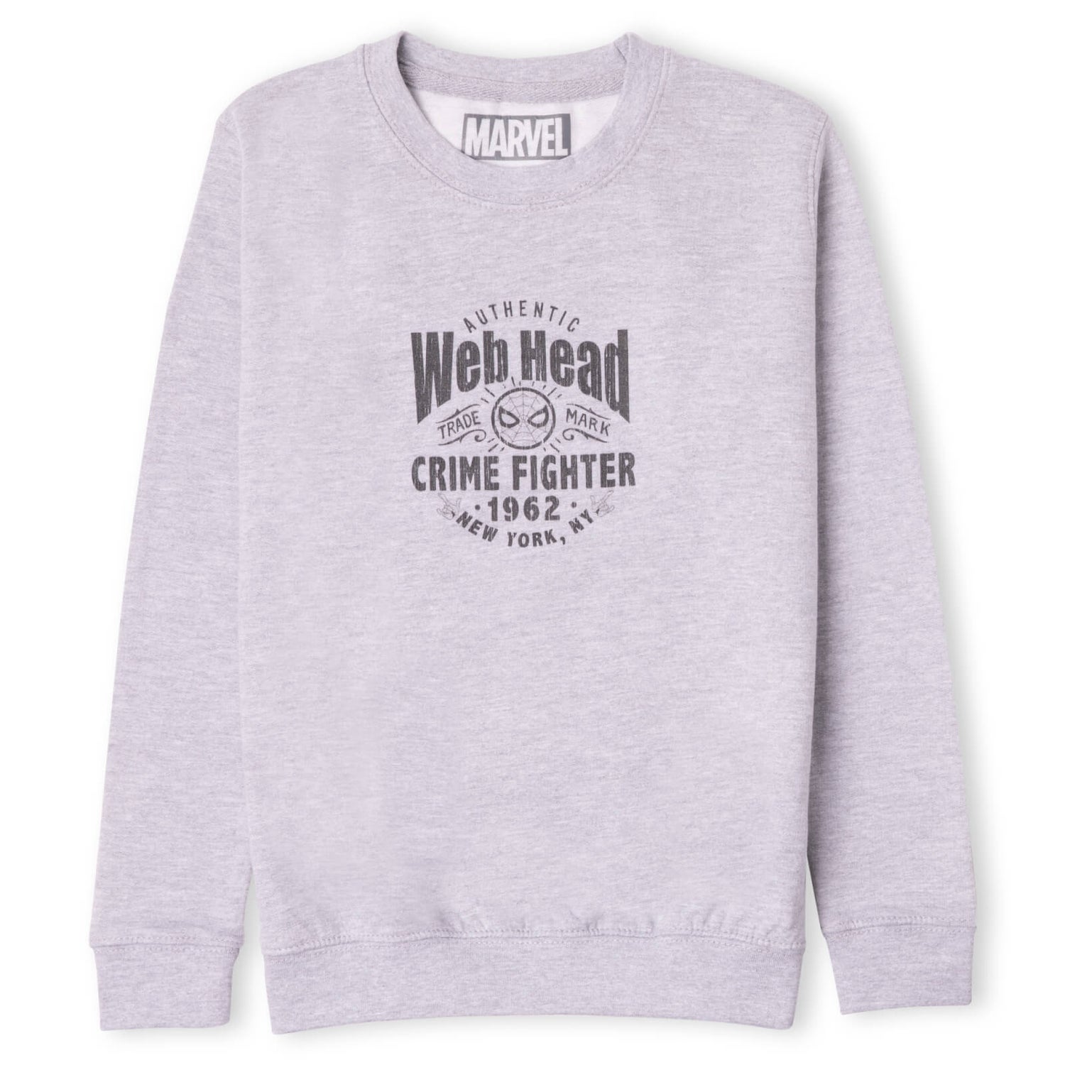 Marvel Web Head Crime Fighter Kids' Sweatshirt - Grey