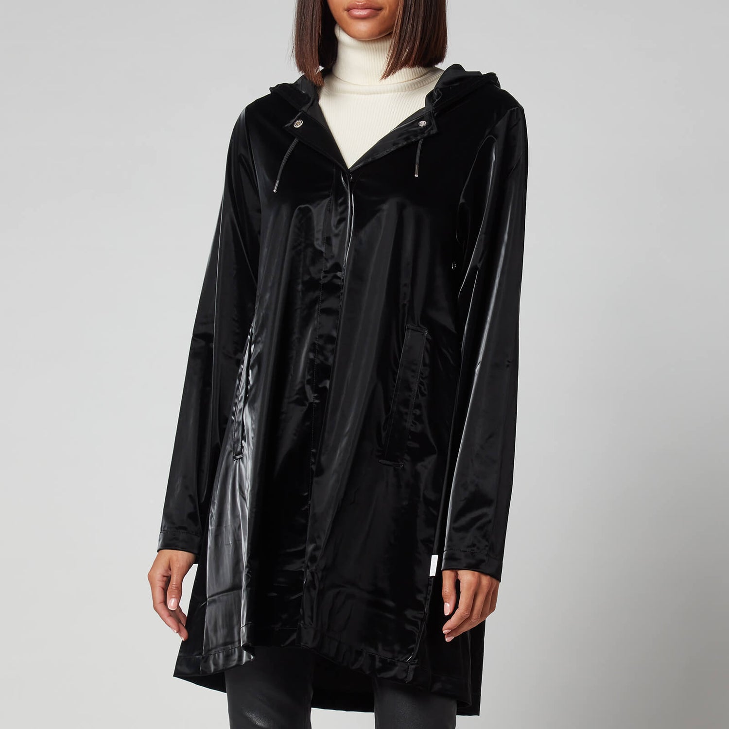 Rains A-Line Jacket - Velvet Black