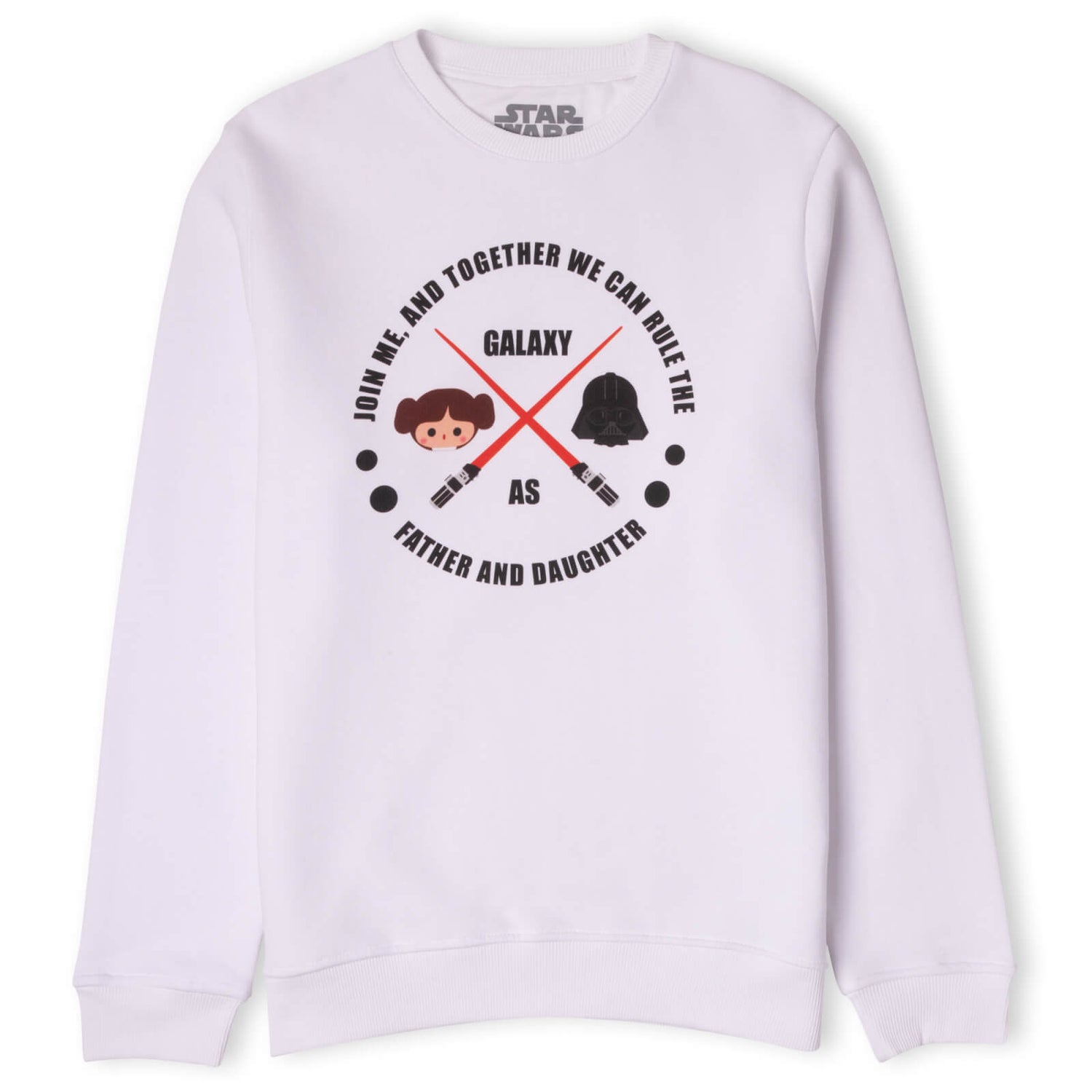 Father And Daughter Sweatshirt - White
