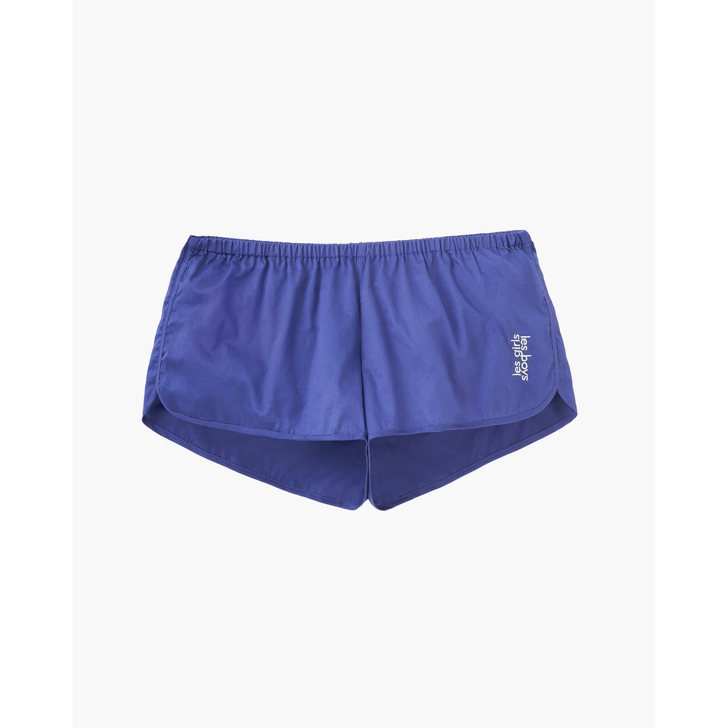 Les Girls Les Boys Women's Plain Viscose Girls Shorts - Blue