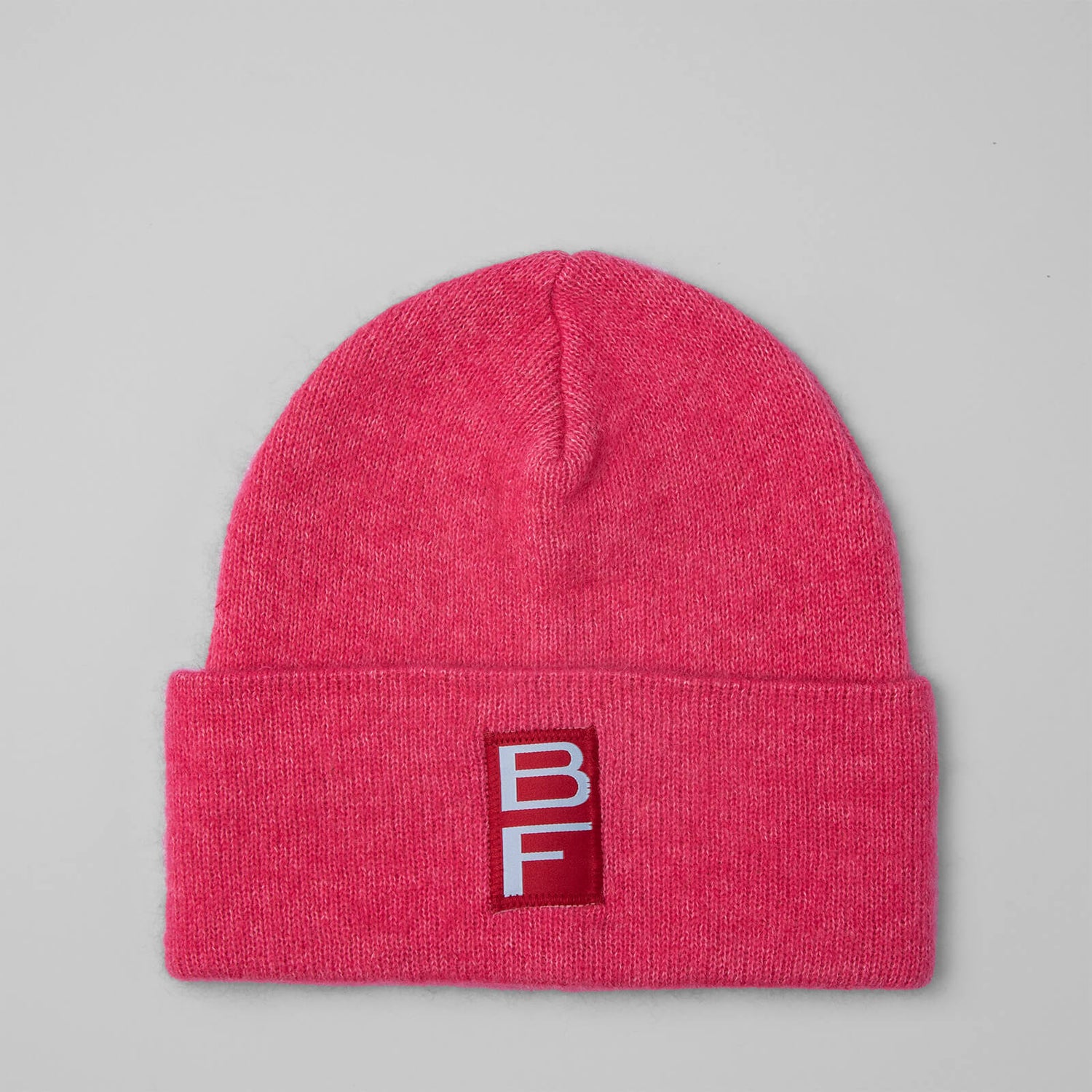 BY FAR Women's Solid Hat Alpaca - Hot Pink