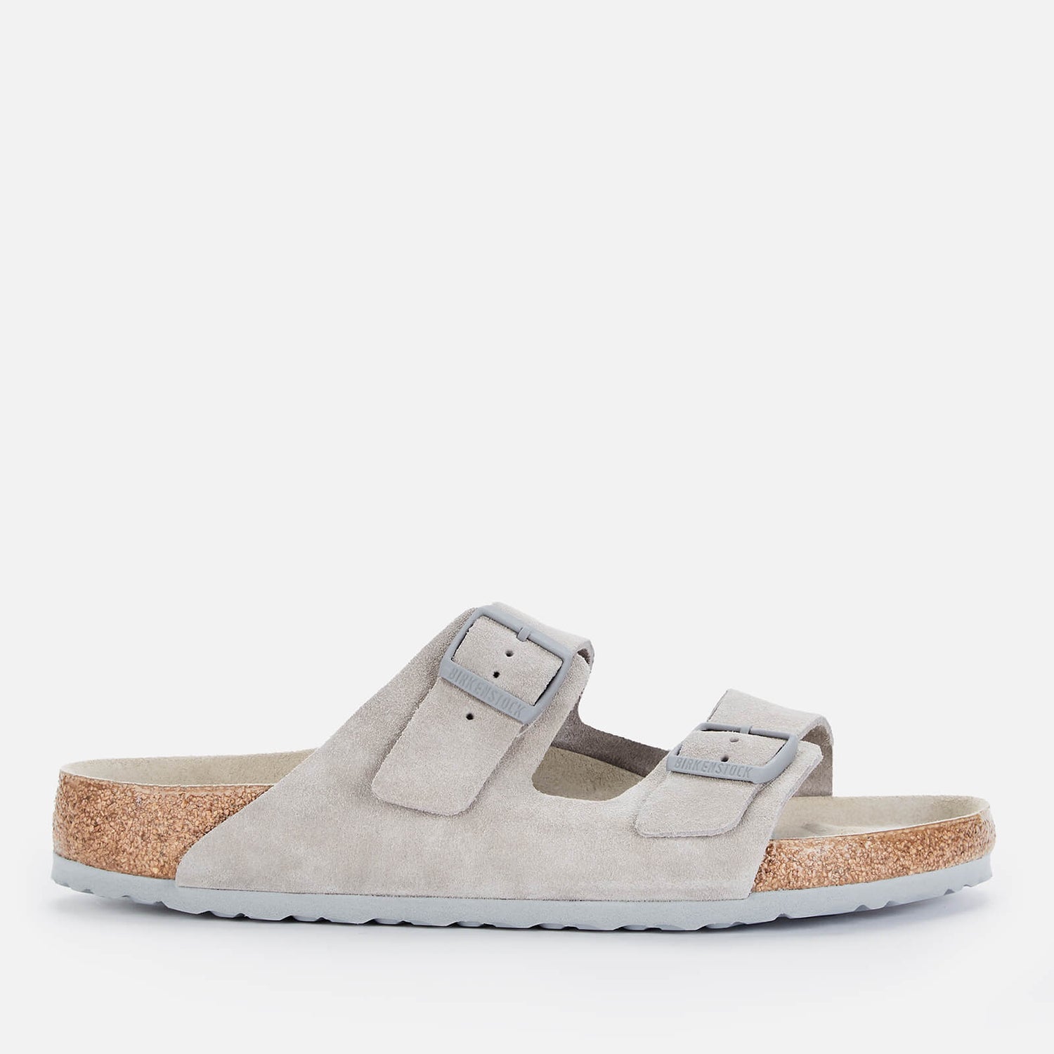 Birkenstock Men's Arizona Suede Double Strap Sandals - Stone Coin