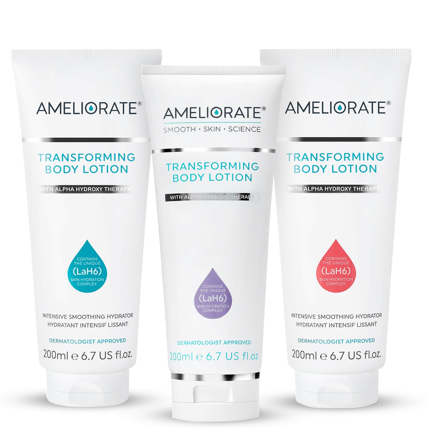 AMELIORATE Floral Transforming Body Lotion Trio (Worth £71.00)