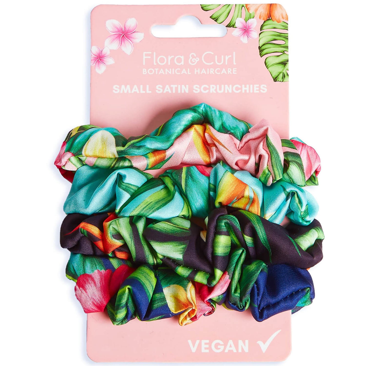 Набор резинок для волос Flora & Curl Small Satin Scrunchies