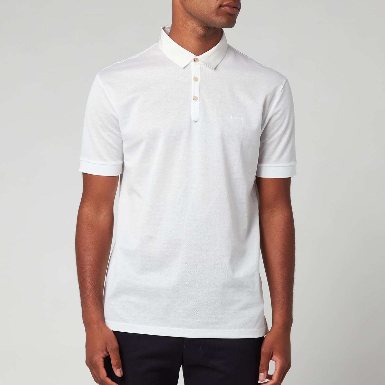 Lanvin Men's Classic Polo Shirt - Optic White