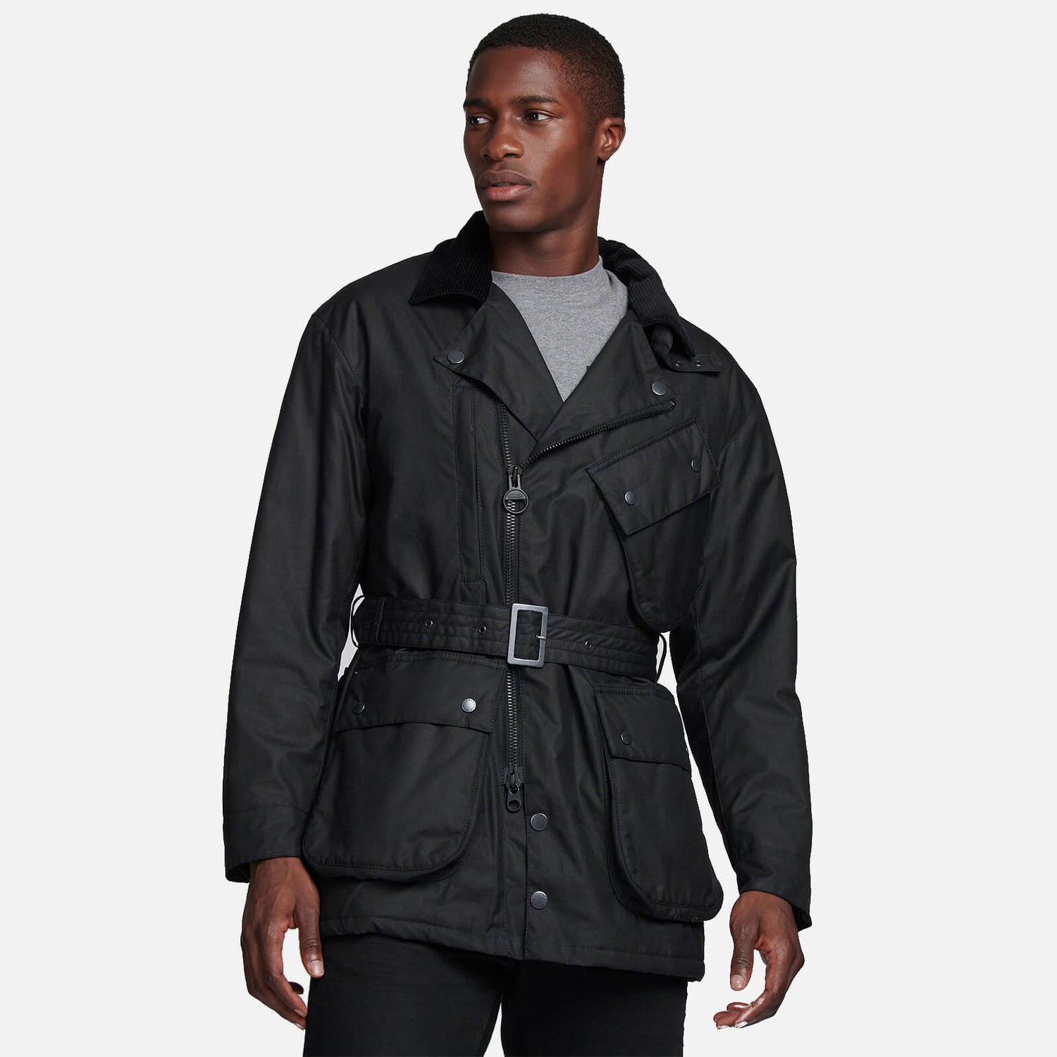 Barbour Heritage X Engineered Garments Men's Lenox Wax Jacket - Black