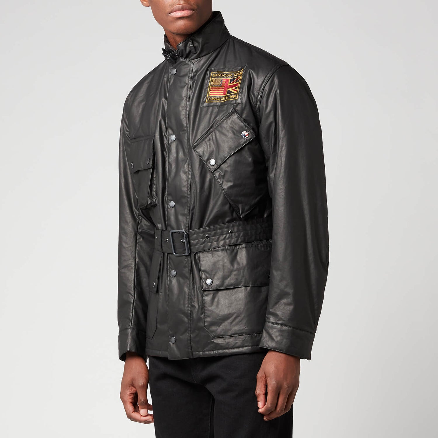 Barbour International X Steve McQueen Men's Vintage Joshua A7 Casual Jacket - Black