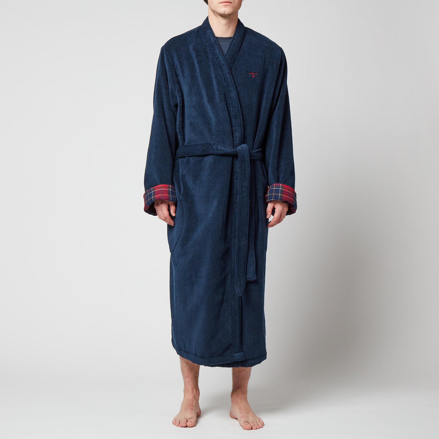 Barbour Heritage Men's Lachlan Dressing Gown - Navy
