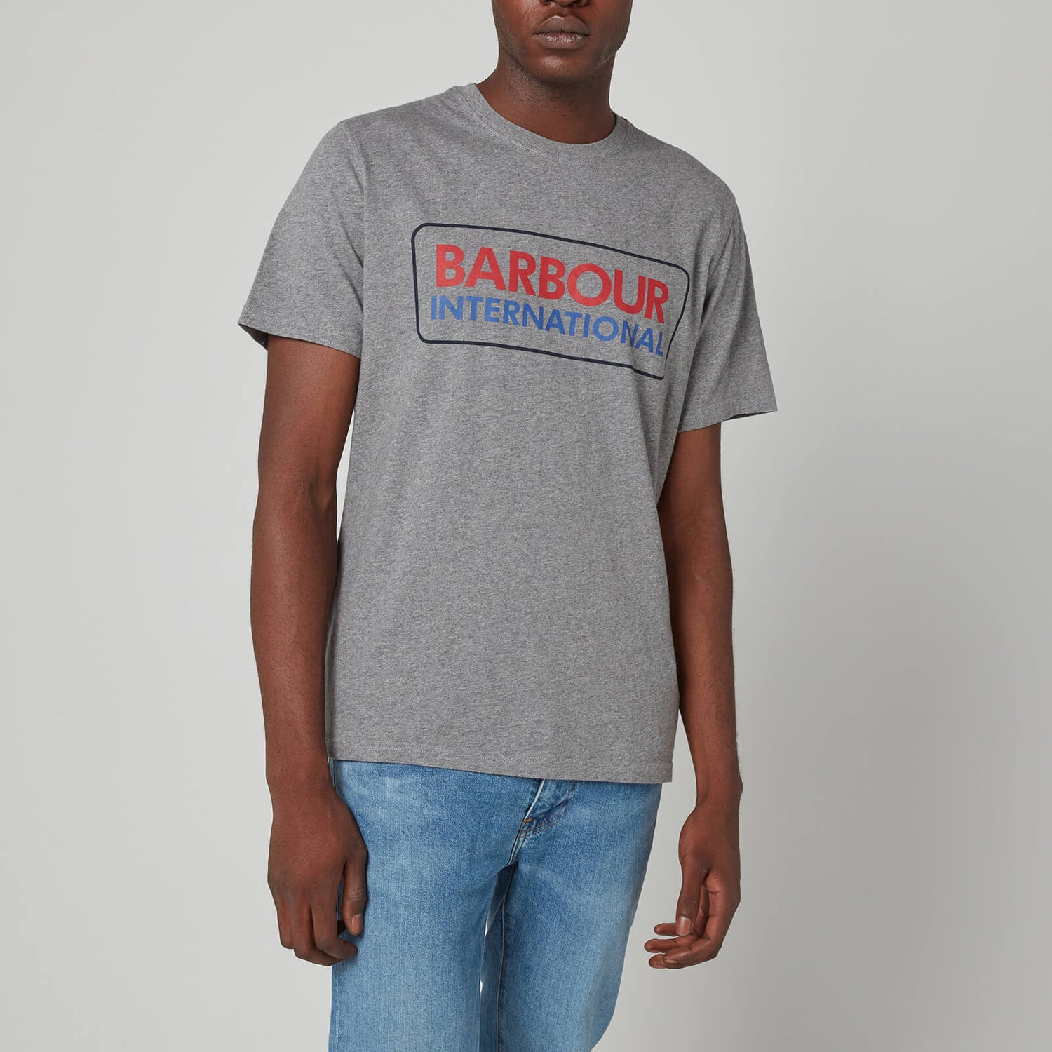 Barbour International Men's Event Logo T-Shirt - Grey