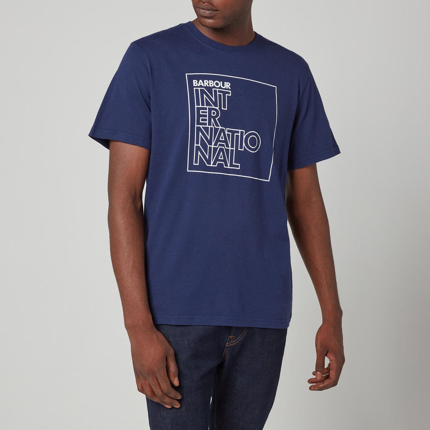 Barbour International Men's Outline T-Shirt - Regal Blue