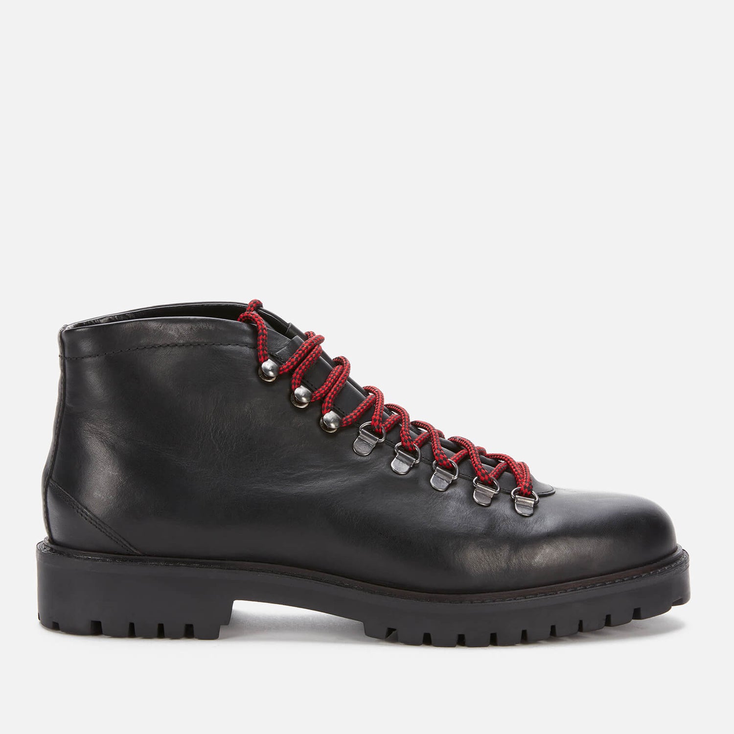 Walk London Men's Sean Leather Hiking Style Boots - Black
