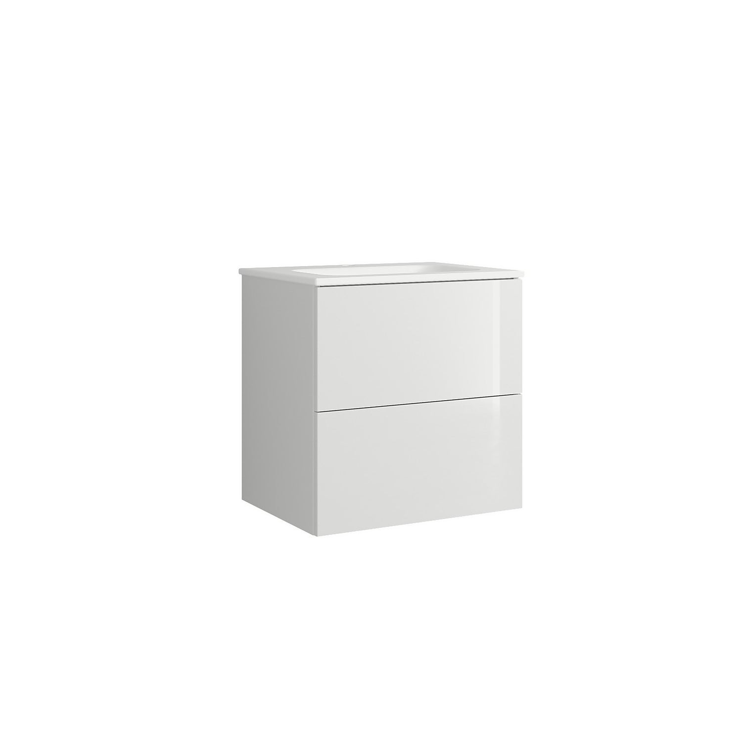 House Beautiful ele-ment(s) 600mm Wall Hung Vanity Unit with Basin - Gloss White