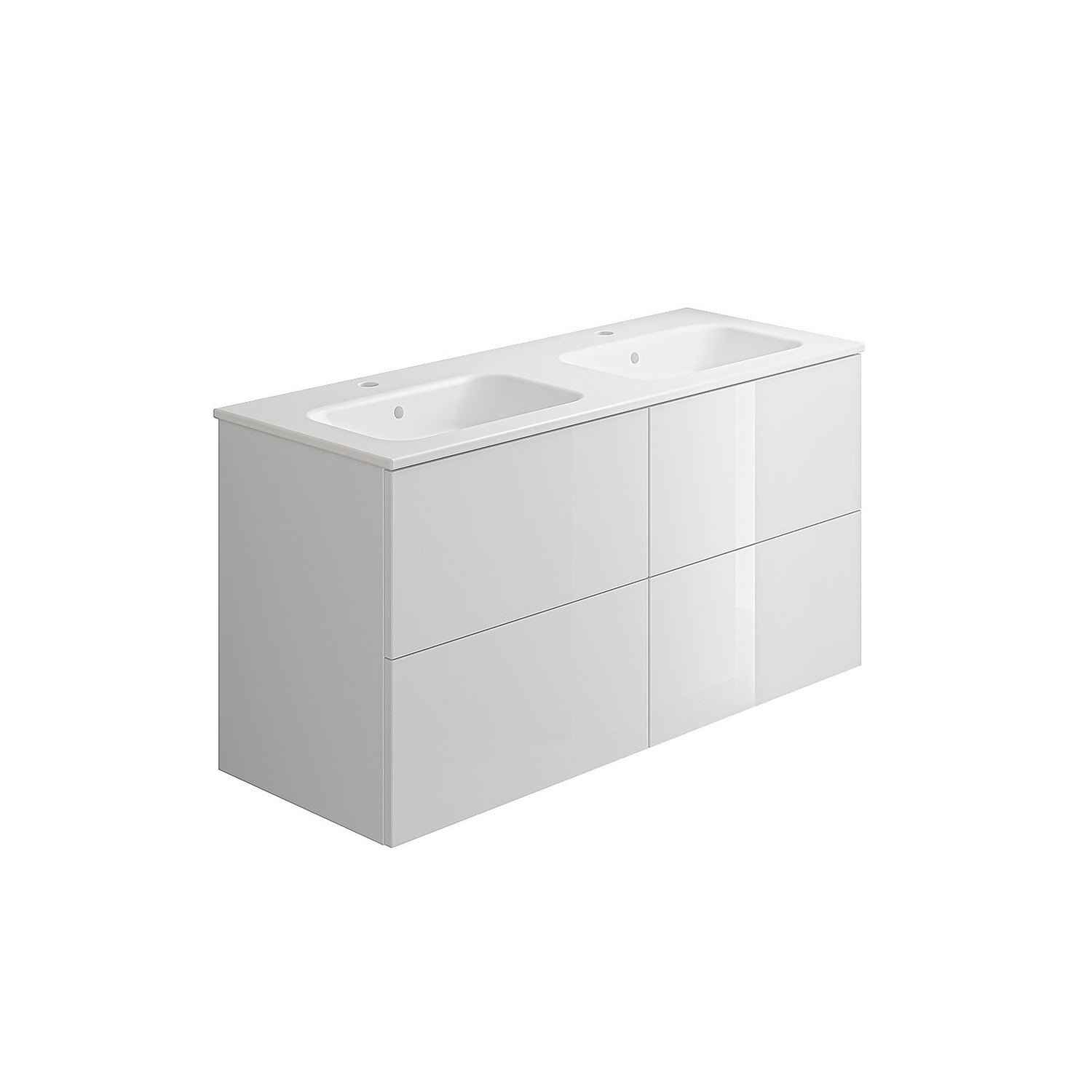 House Beautiful ele-ment(s) 1200mm Wall Hung Vanity Unit with Basin - Gloss White