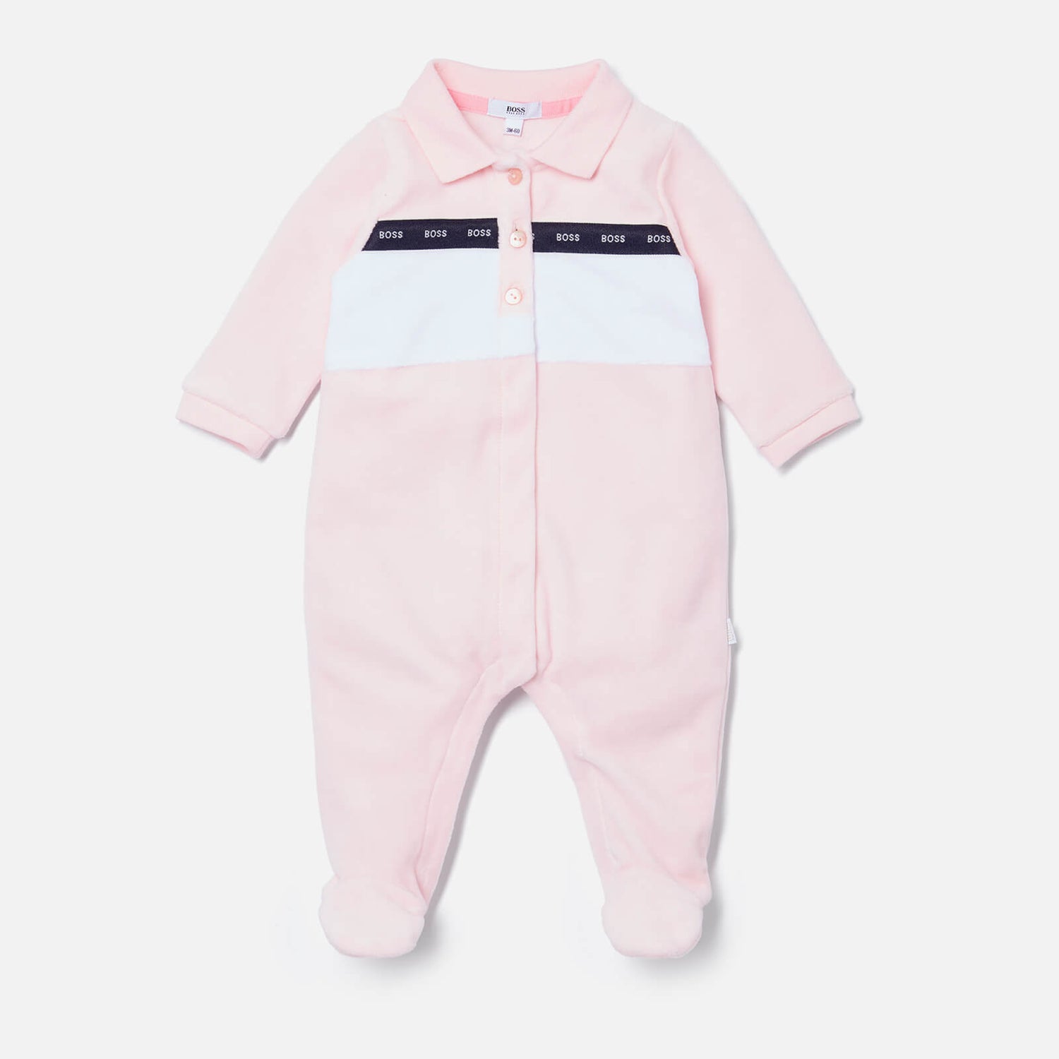 Hugo Boss Baby Sleepsuit Pyjamas - Pink Pale