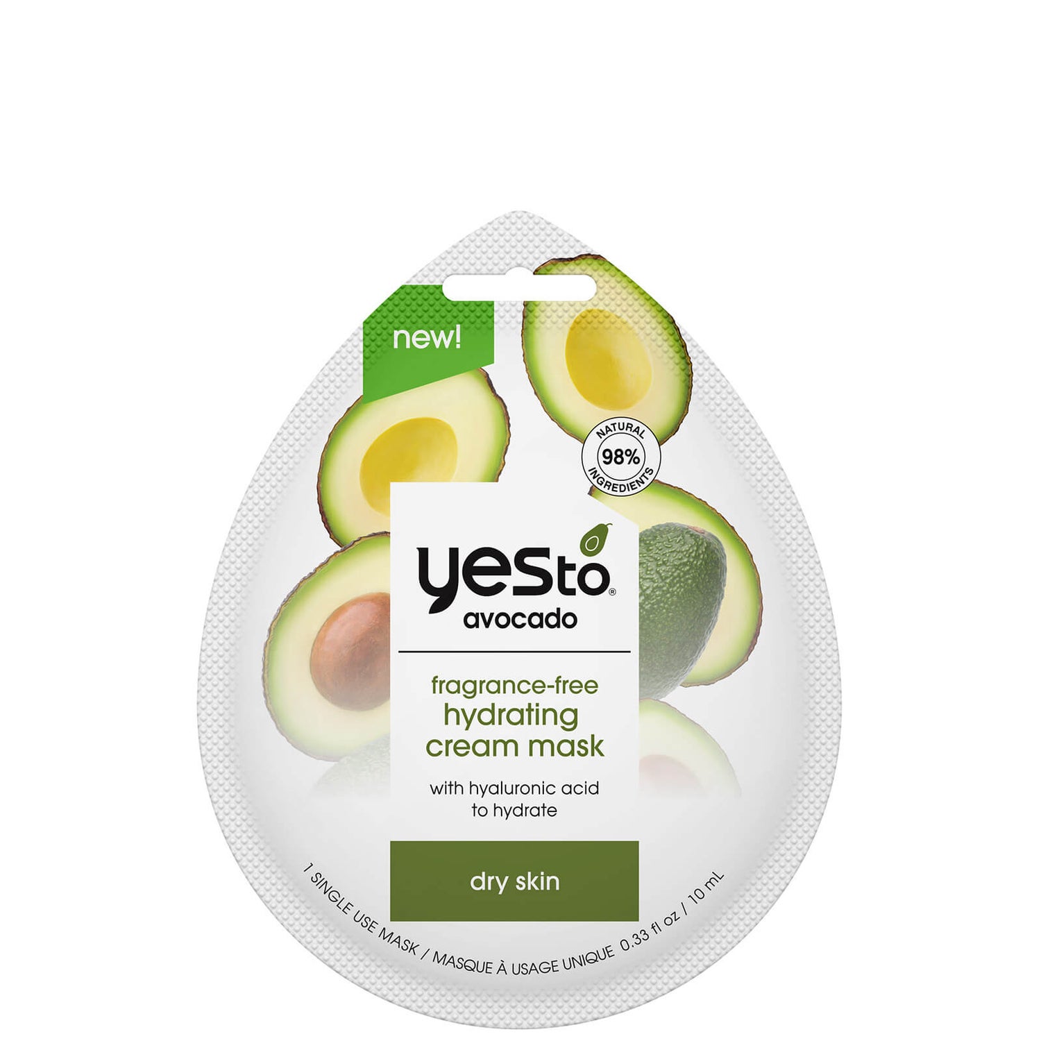 yes to Маска для лица с экстрактом авокадо 10ml