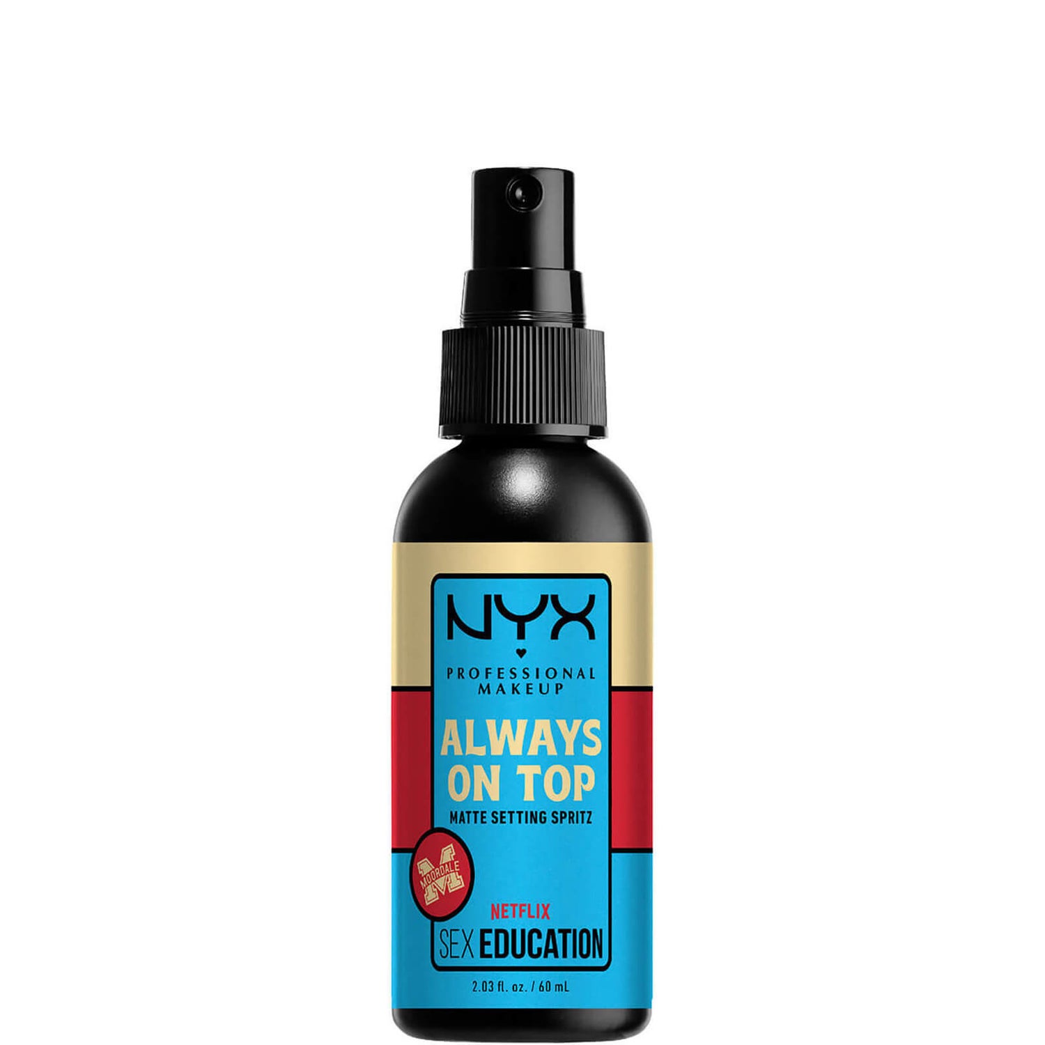 Spray fixateur mat NYX Professional Makeup x Sex Education Netflix en édition limitée - Always On Top