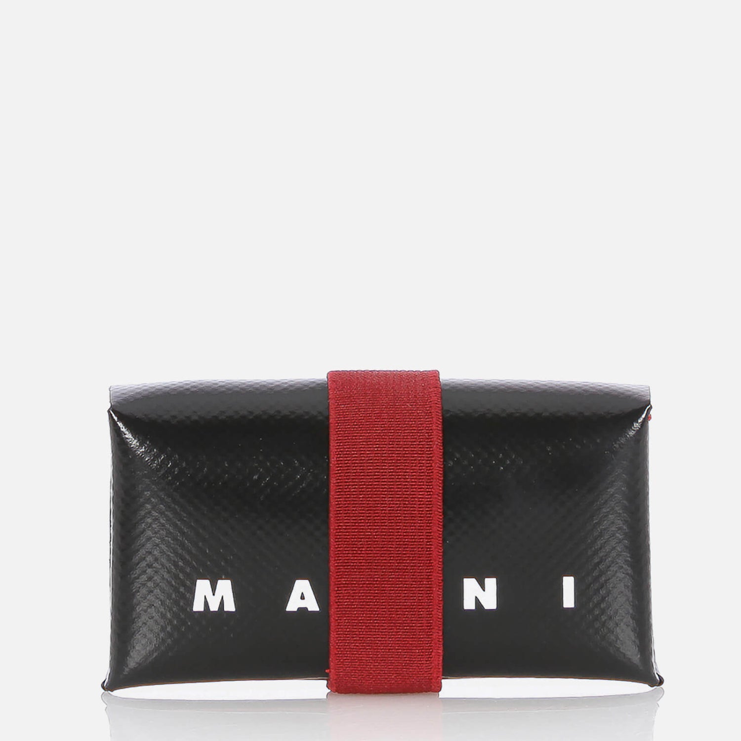 Marni Men's Tribeca Wallet - Black/Eggplant/Red