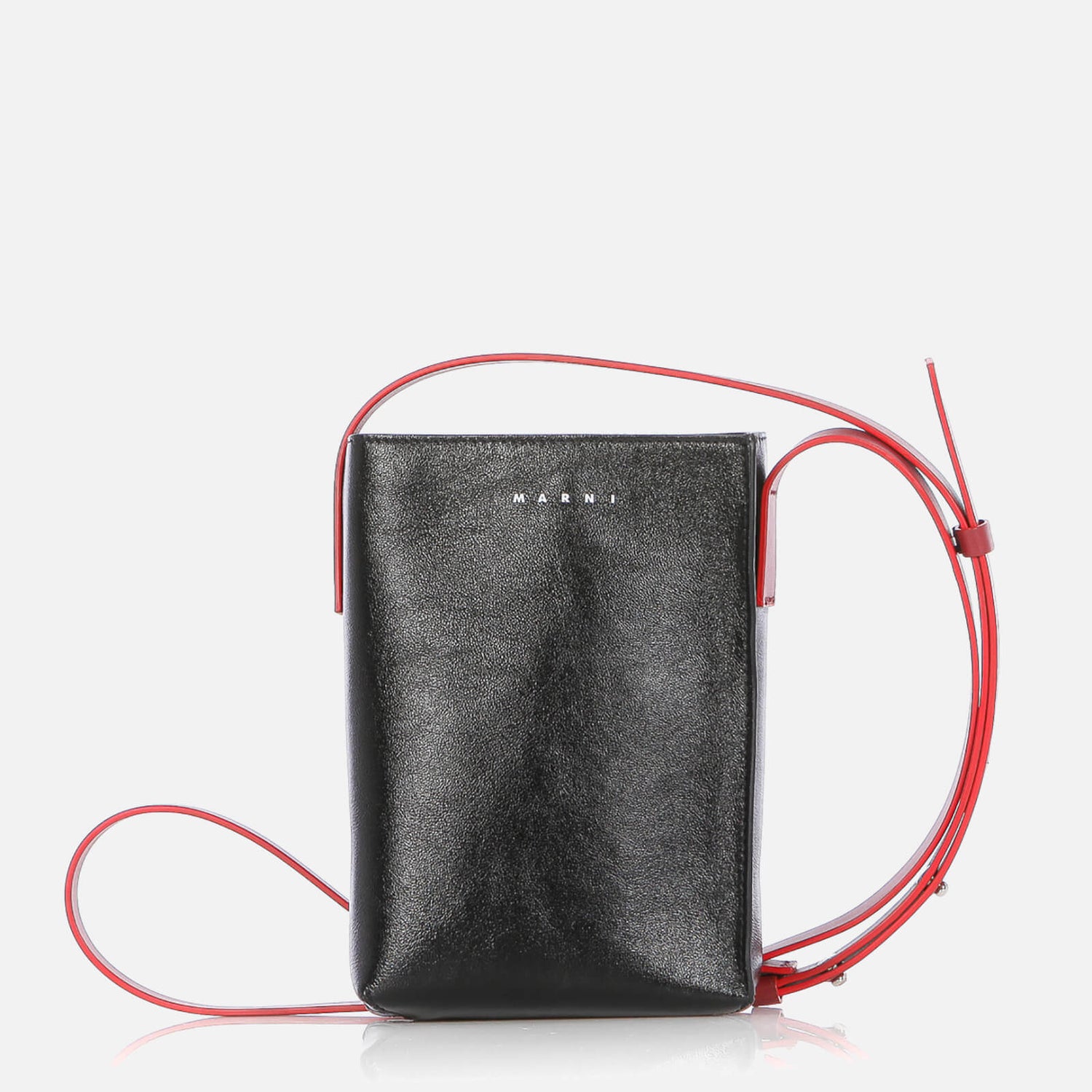 Marni Men's Calf Leather Shoulder Bag - Black