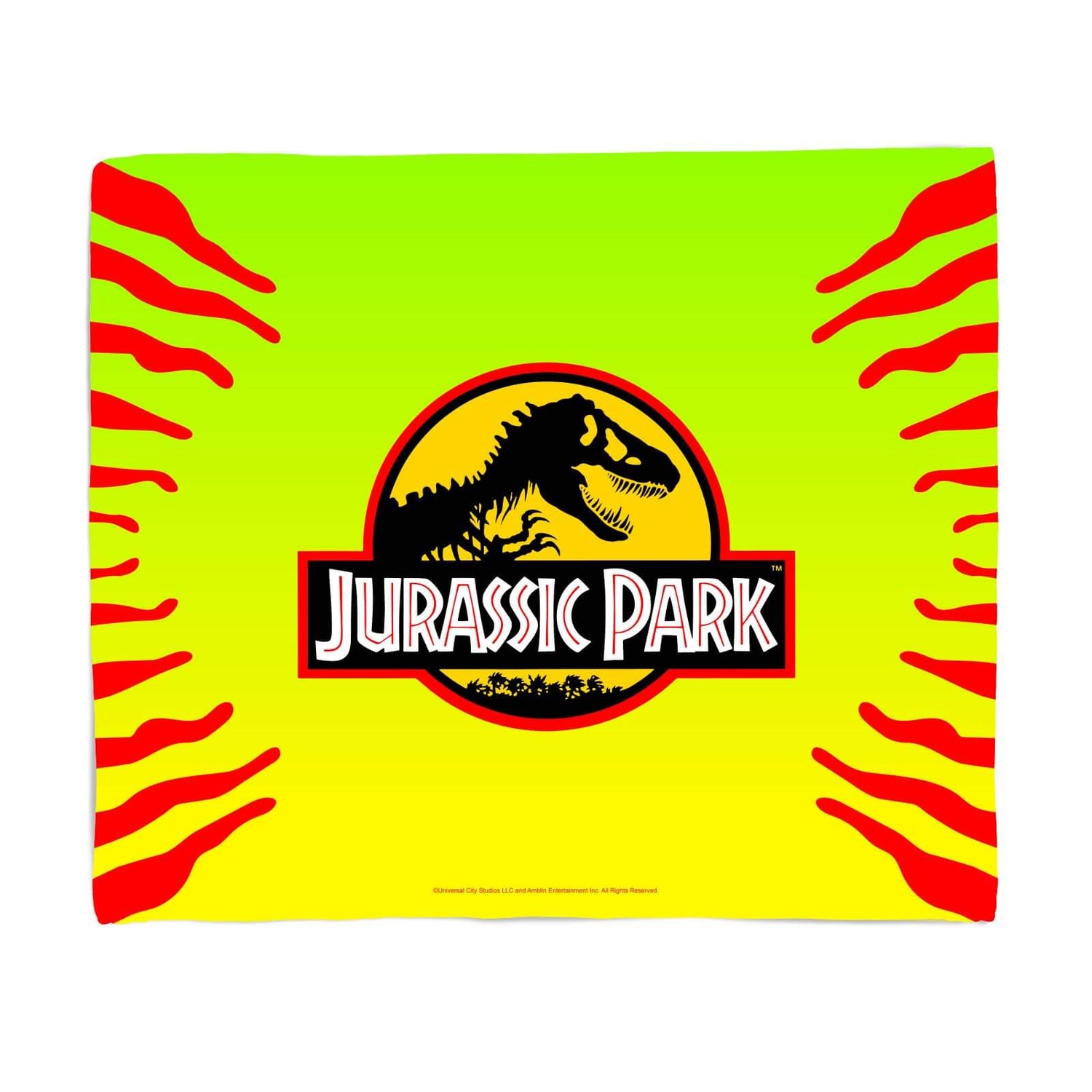 Jurassic Park Gradient Fleece Blanket Homeware Zavvi Uk