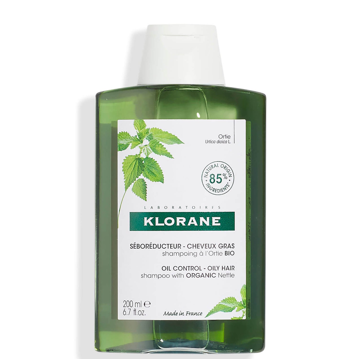 Шампунь для волос с экстрактом крапивы KLORANE Nettle Shampoo, 200 мл