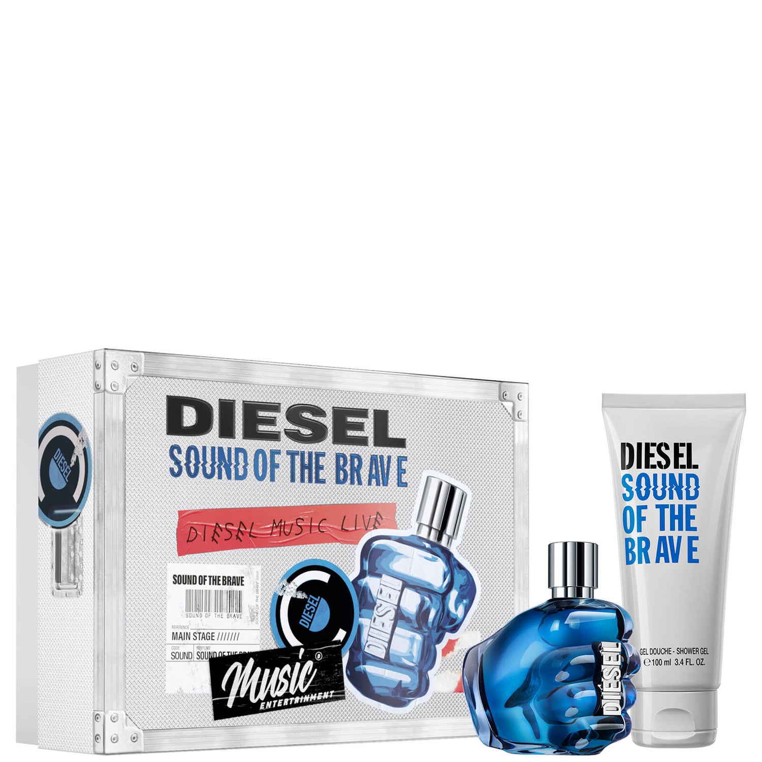 Set cadou de apă de toaletă Diesel Sound of the Brave 50ml (în valoare de 50 £)