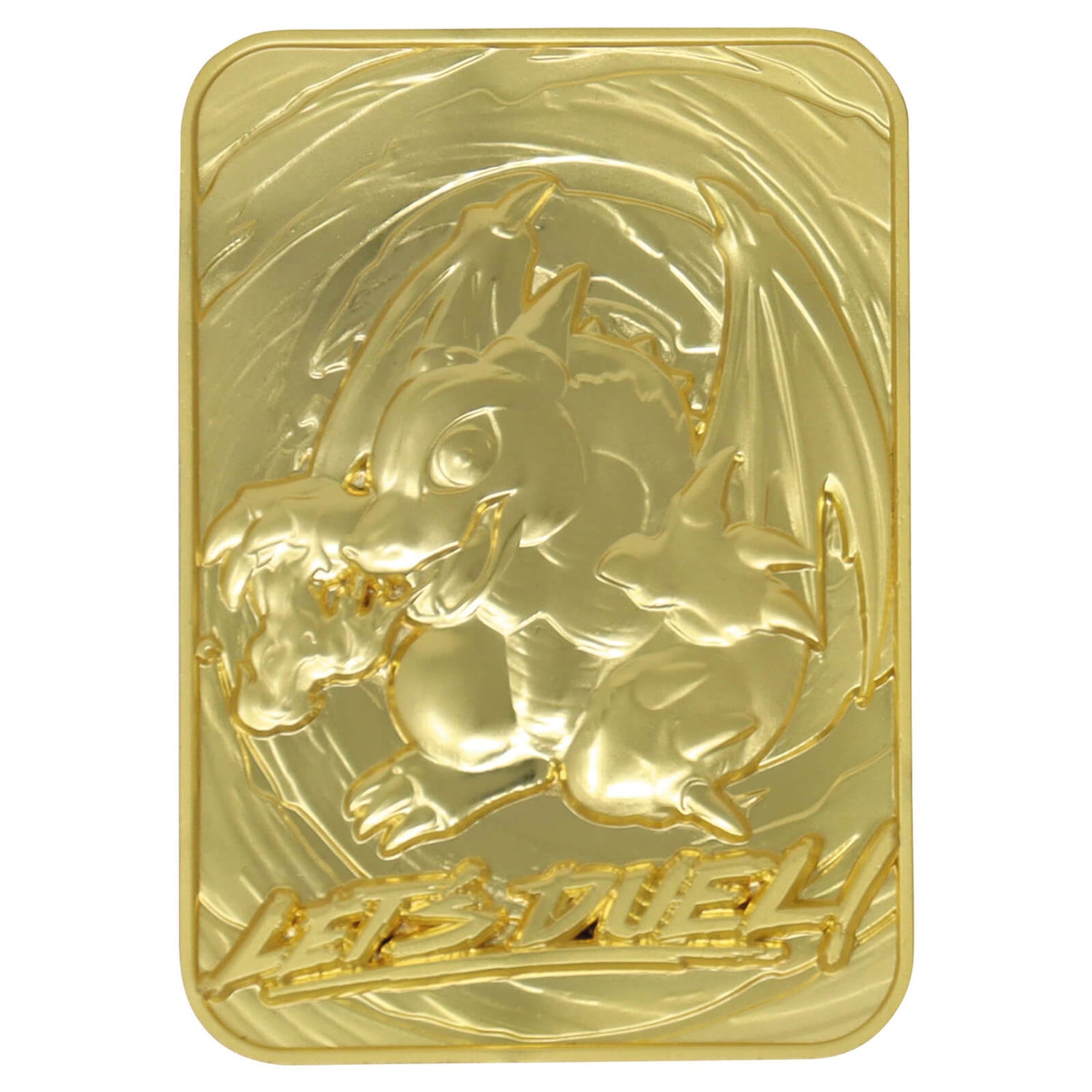 Fanattik Yu-Gi-Oh! Baby Dragon 24K Gold Plated Limited Edition Collectible Metal Card