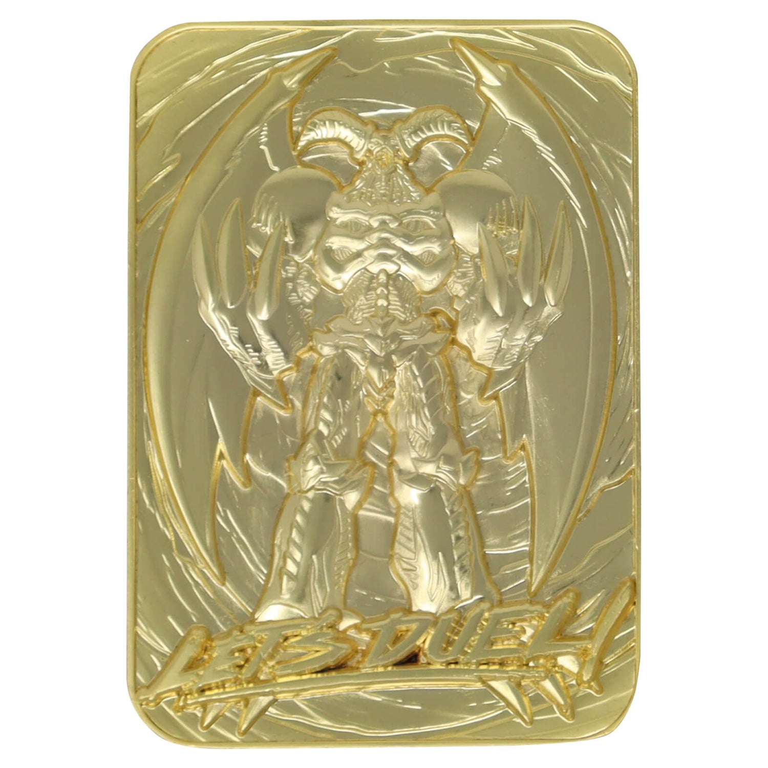 Fanattik Yu-Gi-Oh! Summoned Skull 24K Gold Plated Limited Edition Collectible Metal Card