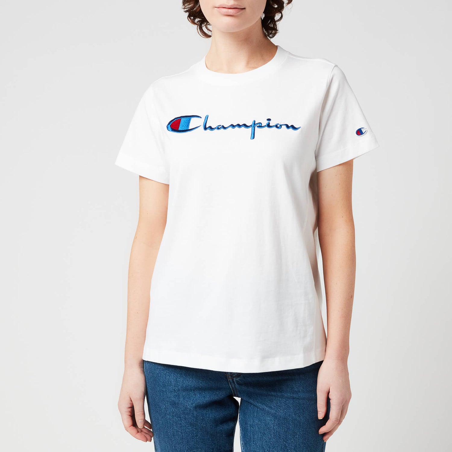 Champion Women's Crewneck T-Shirt - White - S