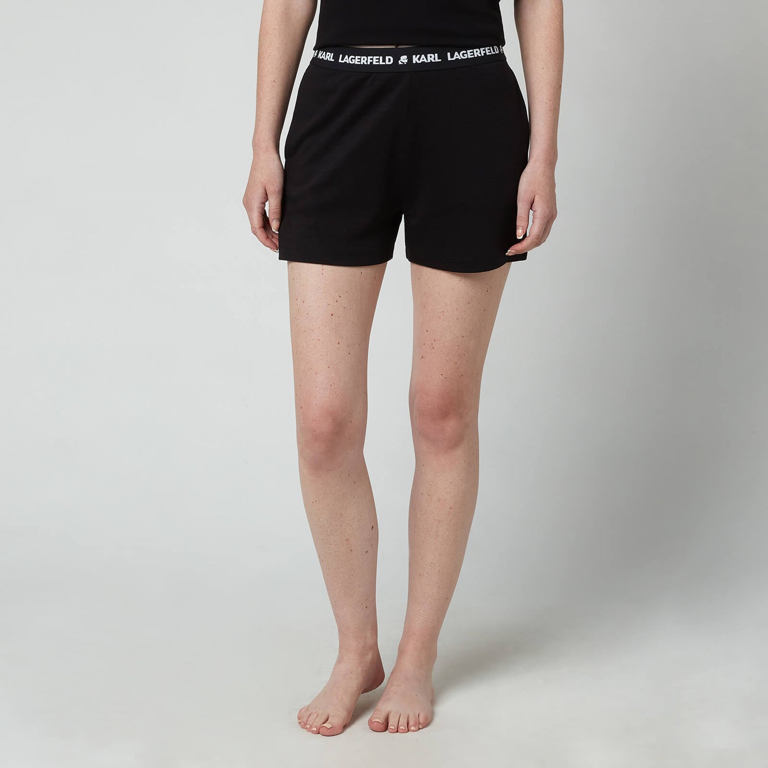 KARL LAGERFELD Women's Logo Pyjama Shorts - Black