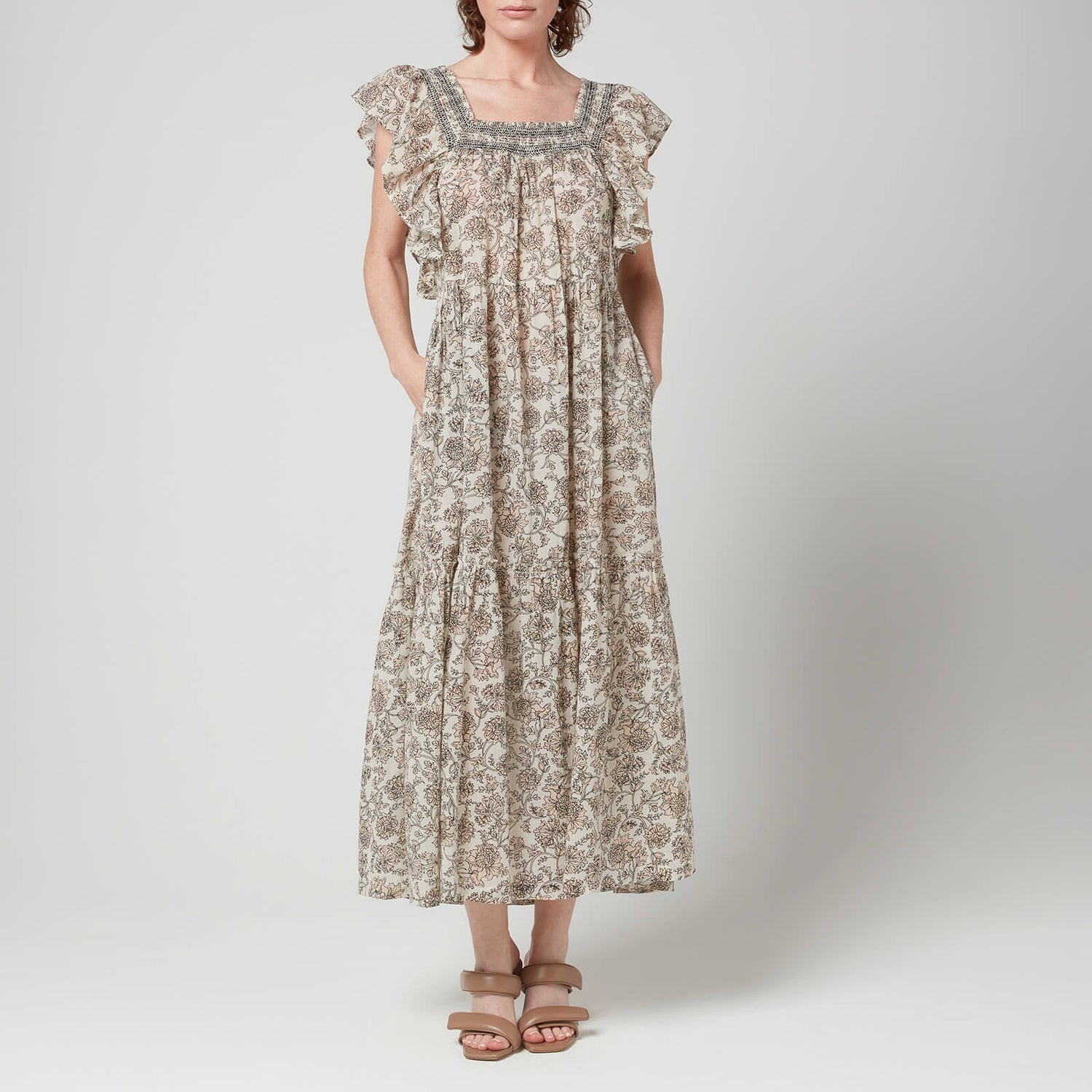 Free People Women's Bonita Printed Midi Dress - Tea Combo