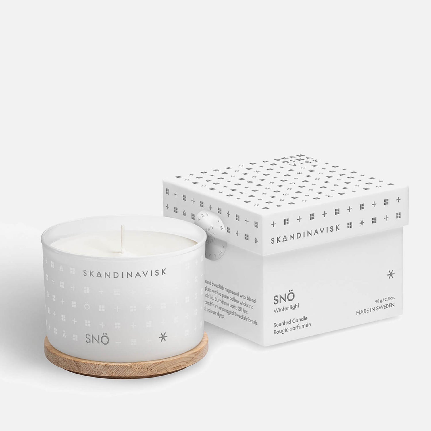 SKANDINAVISK Scented Candle - Clear Glass - Sno - 90g