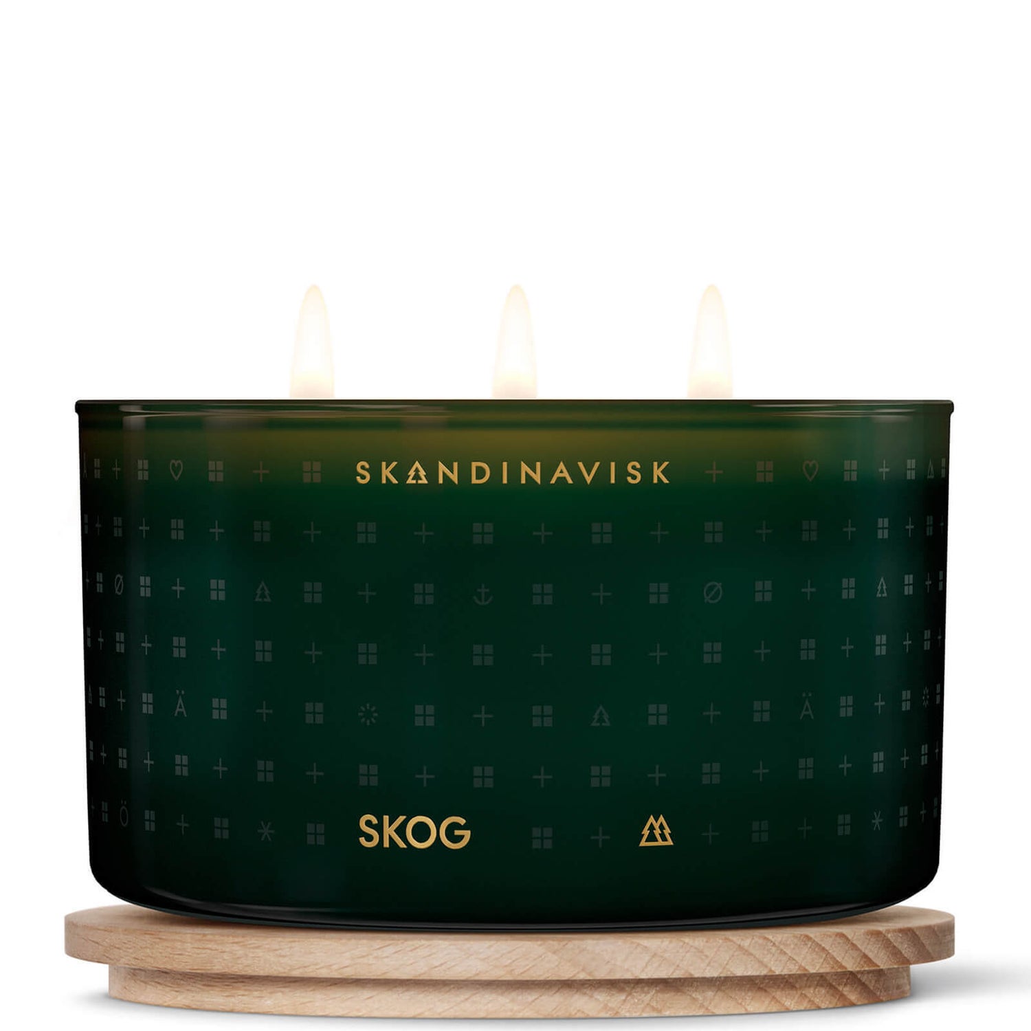 SKANDINAVISK Scented 3 Wick Candle - Skog - 475g