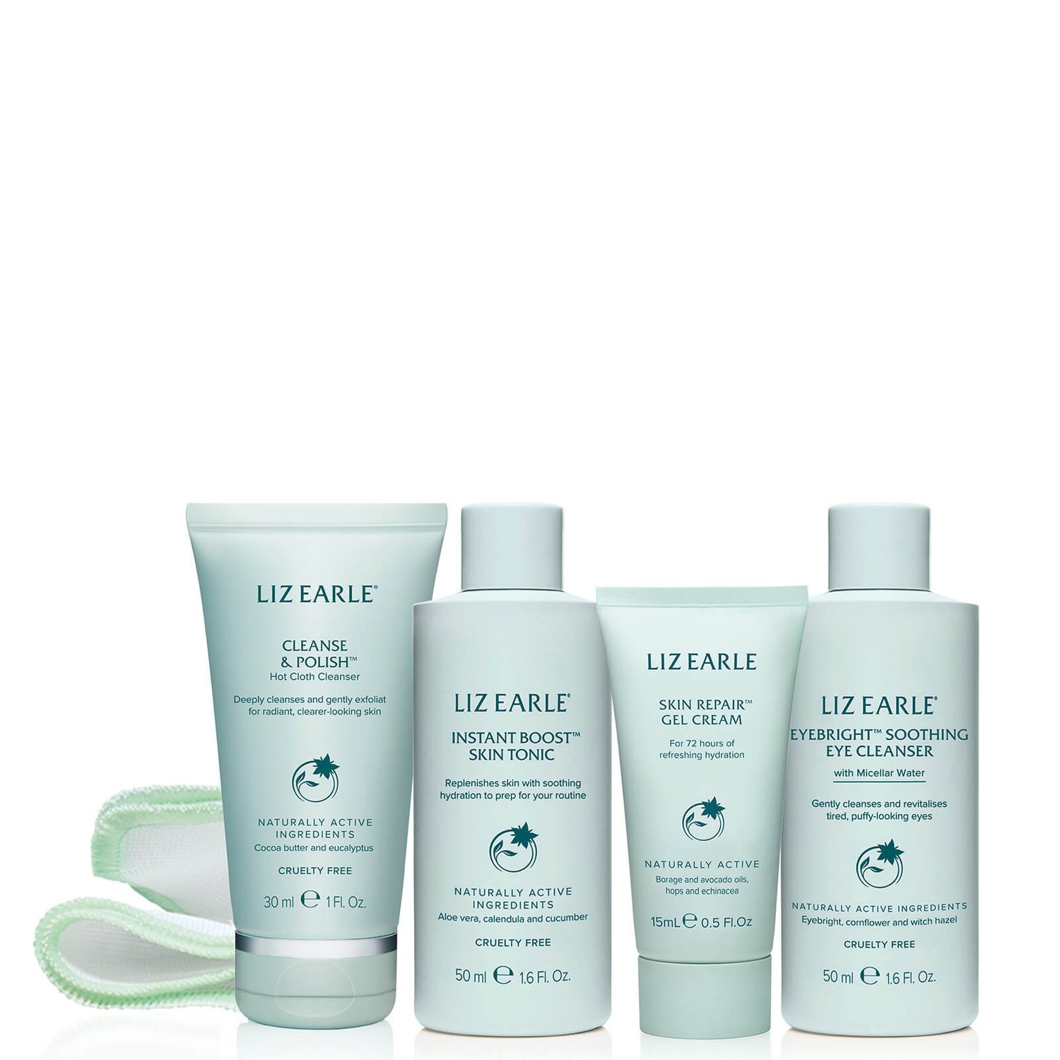 Liz Earle Your Daily Routine with Skin Repair Gel Cream Try-Me Kit